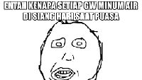Meme Tahan Rasa Haus saat Berpuasa, Ada-ada Saja!