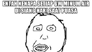 Meme Tahan Rasa Haus saat Berpuasa, Ada-ada Saja!