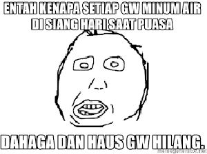 Meme Tahan Rasa Haus saat Berpuasa, Ada-ada Saja! Meme Tahan Rasa Haus saat Berpuasa, Ada-ada Saja!