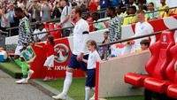 Pertandingan melawan Nigeria menjadi salah satu bagian persiapan Inggris jelang Piala Dunia 2018. Menghadapi wakil Afrika itu, Harry Kane didapuk sebagai kapten. Foto: David Klein/Reuters