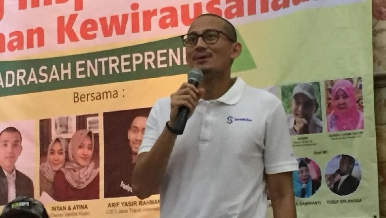 Jadi Pembicara #2019JadiPengusaha di Bekasi, Sandi Pamer OK OCE Jadi Pembicara #2019JadiPengusaha di Bekasi, Sandi Pamer OK OCE