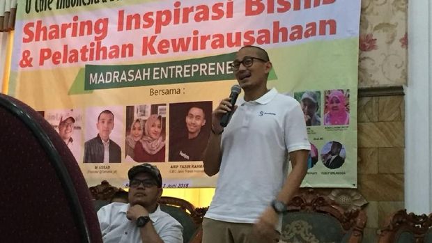 Jadi Pembicara #2019JadiPengusaha di Bekasi, Sandi Pamer OK OCE