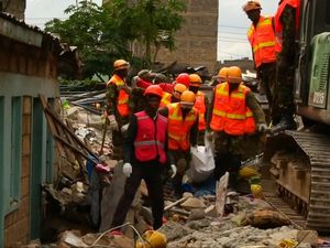 Ngeri! Bangunan Lima Lantai Roboh Mendadak di Kenya
