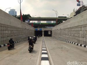 Potret Underpass Mampang yang Kembali Bersih dari Coretan