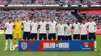 Inilah tim yang diturunkan oleh Gareth Southgate dalam pertandingan di Stadion Wembley, Sabtu (2/6/2018). Foto: David Klein/Reuters