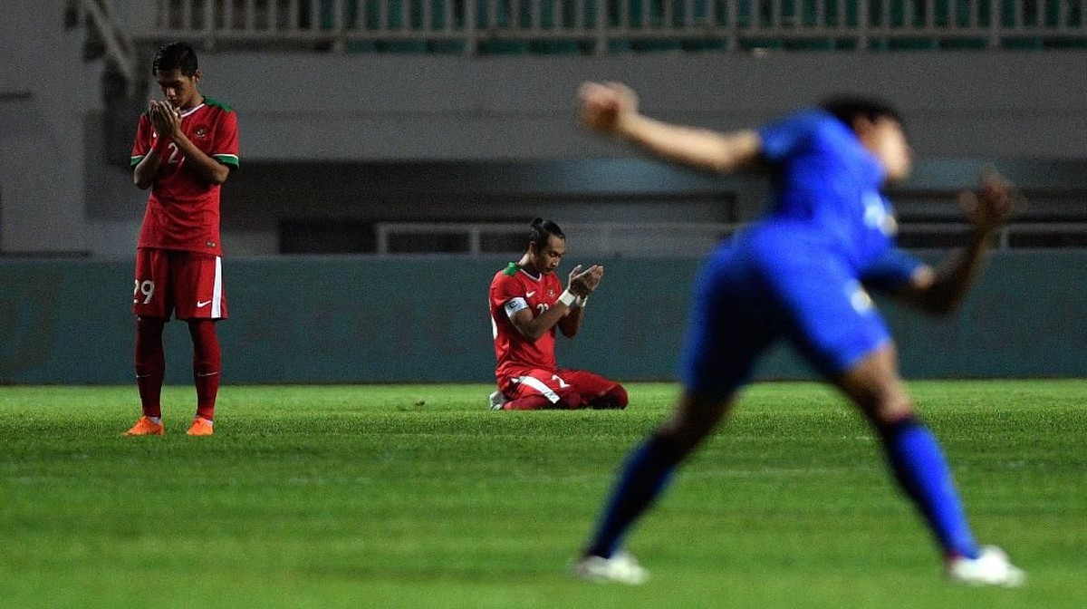 Timnas Indonesia U-23 menjelang Asian Games 2018. (Foto: Sigid Kurniawan/ANTARA FOTO)