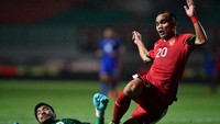 Pada uji coba yang pertama di Stadion PTIK pada Kamis (31/5) lalu, timnas U-23 kalah 1-2 setelah unggul terlebih dulu. (Foto: Sigid Kurniawan/ANTARA FOTO)