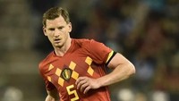 Pemain Belgia, Jan Vertonghen, tampil tangguh di Piala Dunia 2018. Dia sudah juga mencatatkan satu gol di saat melawan Jepang. (Foto: John Thys/AFP)