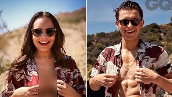 Tiru Foto Tom Holland, Fans ini Akhirnya Bisa Foto Bareng