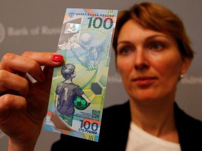 Ini Uang Baru Rusia Bertema Piala Dunia