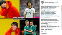 Meme wajib ini juga turut meramaikan parodi soal Sane. Muka Joachim Loew menjadi penghias sisi lain dari foto. (Foto: dok. Instagram)