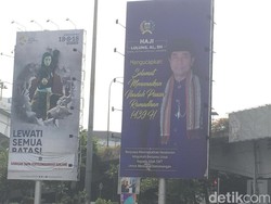 Reklame Asian Games dan Haji Lulung Dipasang di Tempat Terlarang
