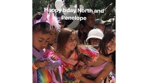 Foto: Meriahnya Pesta Ulang Tahun Anak-anak Kardashian, Ada DJ dan Kuda