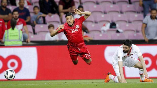 Pertandingan pemanasan Tunisia melawan Turki pun berakhir imbang 2-2.