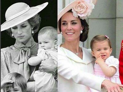 Kemiripan Kate Middleton dan Putri Diana Saat Bersama Anak