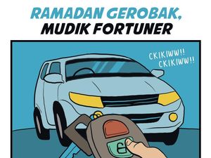 Kala Manusia Gerobak Naik Fortuner