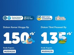 Masih Ada Diskon Tiket Pesawat hingga Rp 135 Ribu di Sini