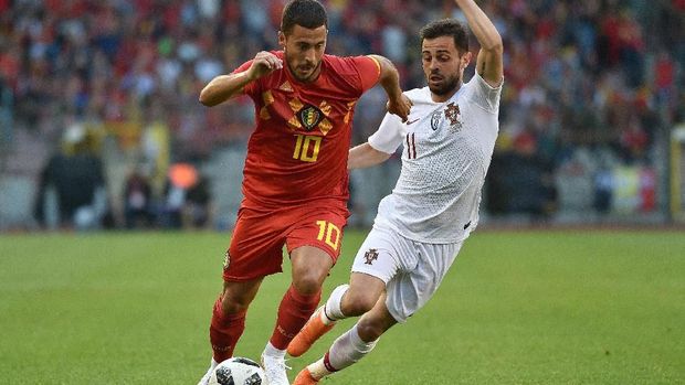 Bernardo Silva (kanan) jadi salah satu pemain muda potensial yang dimiliki skuat Portugal.