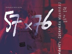 Pameran Kolaborasi Hanafi dan Goenawan Mohamad Dibuka Malam Ini