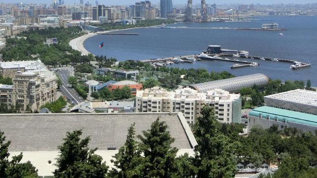 Dagustutu Park, tempat sempurna melihat panorama Baku dari ketinggian (Nograhany WK/detikcom)