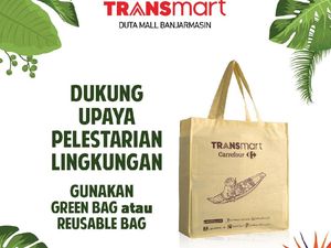 Transmart Ajak Konsumen Bawa Tas Belanja Sendiri di Gerai Banjarmasin