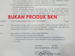 Awas! Surat Palsu Pengangkatan CPNS Kembali Beredar