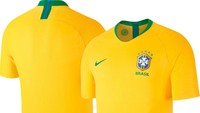 Grup E Piala Dunia 2018 diisi Brasil, Swiss, Kosta Rika, dan Serbia. Hanya Brasil yang punya jersey utama berwarna kuning di grupnya. (Foto: Internet)