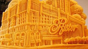 Keren! Gedung hingga Sponge Bob Ini Dipahat dari Keju