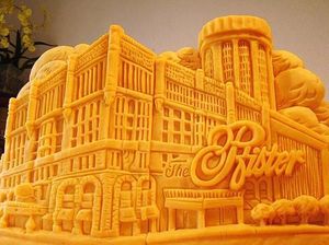 Keren! Gedung hingga Sponge Bob Ini Dipahat dari Keju