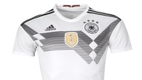 Grup F diisi Jerman, Meksiko, Swedia, dan Korea Selatan. Jerman sebagai juara bertahan, memiliki jersey berdesain futuristik dengan warna dominannya masih putih. (Foto: Internet)