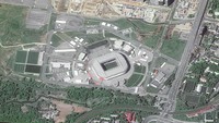 Stadion Spartak. Stadion di Moskos yang berkapasitas 42 ribu kursi ini akan menggelar lima pertandingan Piala Dunia 2018; empat fase grup dan satu di fase gugur. (Russian State Space Corporation ROSCOSMOS/Handout via Reuters)