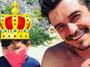 Kompaknya Orlando Bloom Bersama si Jagoan Kecil