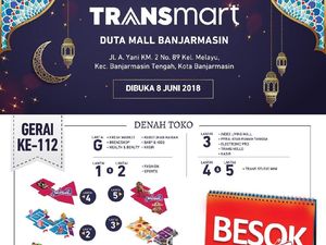 Transmart Duta Mall Banjarmasin Akan Dibuka Besok