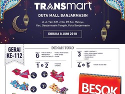 Transmart Duta Mall Banjarmasin Akan Dibuka Besok