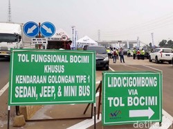 Tol Bocimi Dibuka Satu Arah dari Bogor, Truk Dilarang Masuk