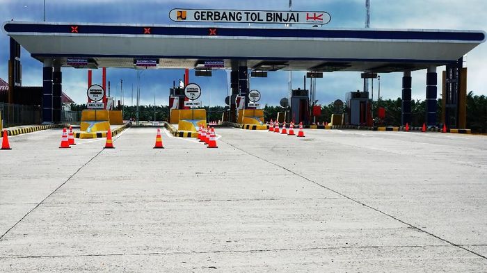 Tol Medan-Binjai juga sudah siap dilalui dengan total keseluruhan sepanjang 13,2 km yang terdiri atas 2,7 km jalur fungsional di seksi 1 dari Helvetia sampai Jalan Veteran.Foto: Dok. PT Hutama Karya (Persero) Tol Medan-Binjai juga sudah siap dilalui dengan total keseluruhan sepanjang 13,2 km yang terdiri atas 2,7 km jalur fungsional di seksi 1 dari Helvetia sampai Jalan Veteran.Foto: Dok. PT Hutama Karya (Persero)
