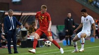Bersama Manchester City di 2017/2018, Kevin De Bruyne menjuarai Premier League dan Piala Liga Inggris. Di Piala Dunia 2018, ia menjadi motor permainan Belgia dan sejauh ini sudah mengemas 1 assist. (Foto: Eric Vidal/Reuters)