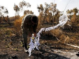 Penampakan Layang-layang Palestina yang Teror Israel