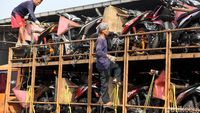 Honda Lepas 20 Truk Pengangkut 1000 Motor Pemudik