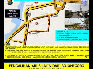Ini Jalur Alternatif Jika Jalan Utama Lamongan Macet