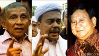 Kandidat Lawan Jokowi: Prabowo, Habib Rizieq Hingga Amien Rais