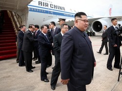 Video Sambutan Kim Jong-un  di Singapura