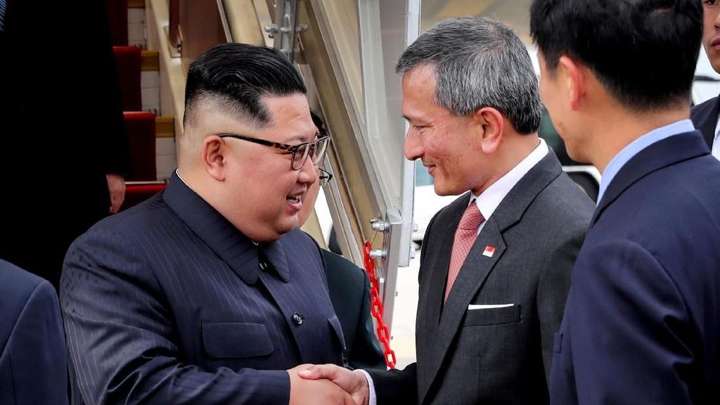 Jelang Pertemuan dengan Trump, Kim Jong Un Tiba di Singapura