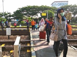 Arus Mudik, 9.052 Penumpang Kereta Api Turun di Cirebon