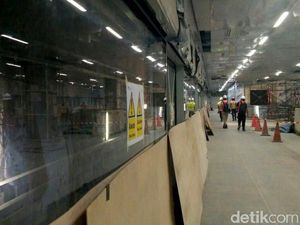 Hampir Jadi, Ini Penampakan Terkini Stasiun MRT Senayan
