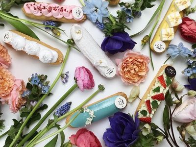 Deretan Eclair Cantik Penuh Warna Ini Bikin Tak Tega Melahapnya
