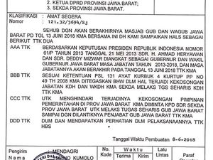 Mendagri Tunjuk Iwa Karniwa Jadi Plh Gubernur Jabar