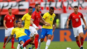 Foto: Brasil Menangi Laga Ujicoba Terakhir Sebelum Piala Dunia 2018