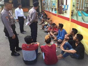 20 Pebalap Liar Diamankan Pos Jati Diri, 33 Motor Disita