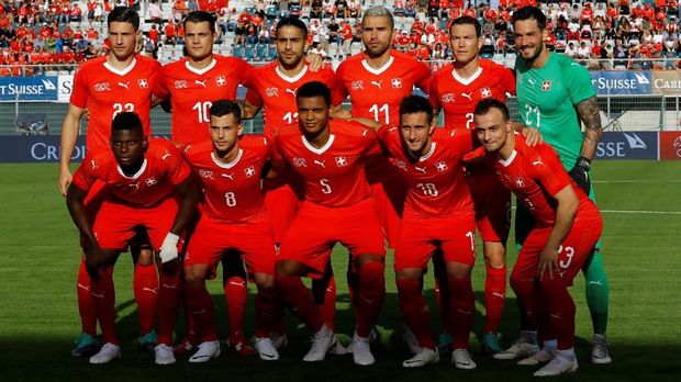 Timnas Swiss bakal menghadapi tim tangguh Brasil. (